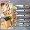 ZESTAW NOŻY KUCHENNYCH W BLOKU KLAUSBERG KB-9035